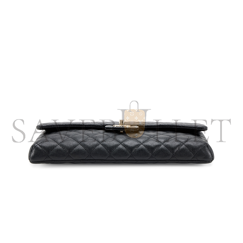 Ch**el quilted caviar flap clutch (28*20*3cm)